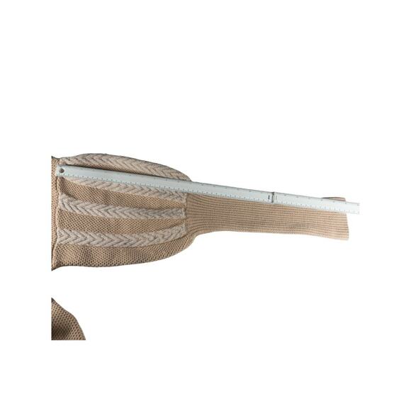 Jonathan Simkhai Wool Sweater M Beige Balloon Sleeve Knit Quiet Luxury - Picture 9 of 11
